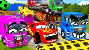 Мультики про машинки! Машинки летают и прыгают Большие машины! Тяжелые грузовики! Мультики для детей