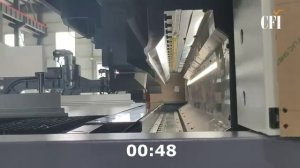 Изготовление цельногнутых полотен металлических дверей на автоматическом панелегибе LHA06-2500P+