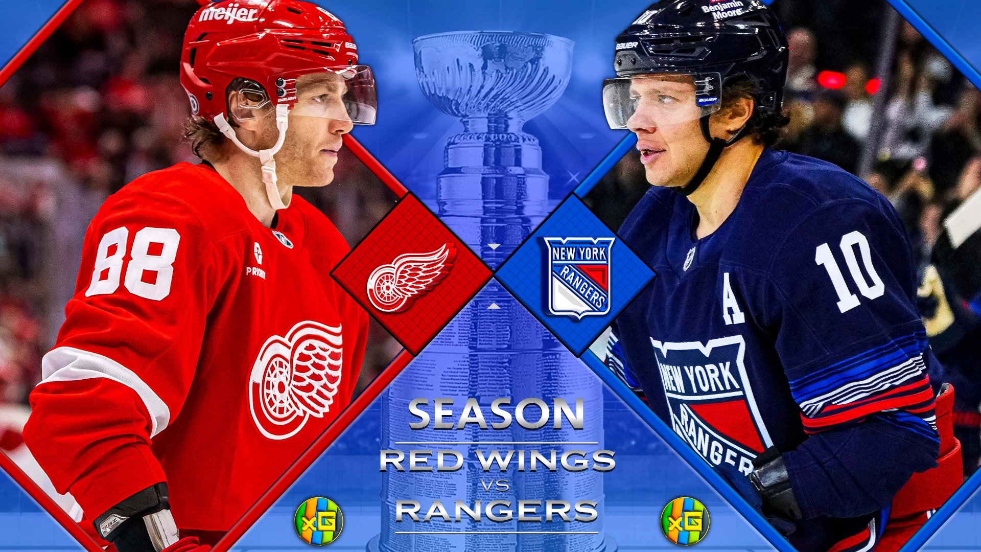 Детройт - Нью‑Йорк Рейнджерс | 08.11.2025 | Хоккей | НХЛ | Прямая трансляция | xG смотреть онлайн