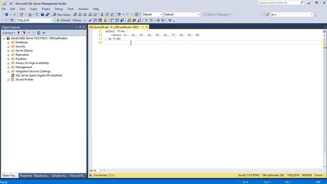 нумерация строк management studio / row numbers management studio смотреть онлайн