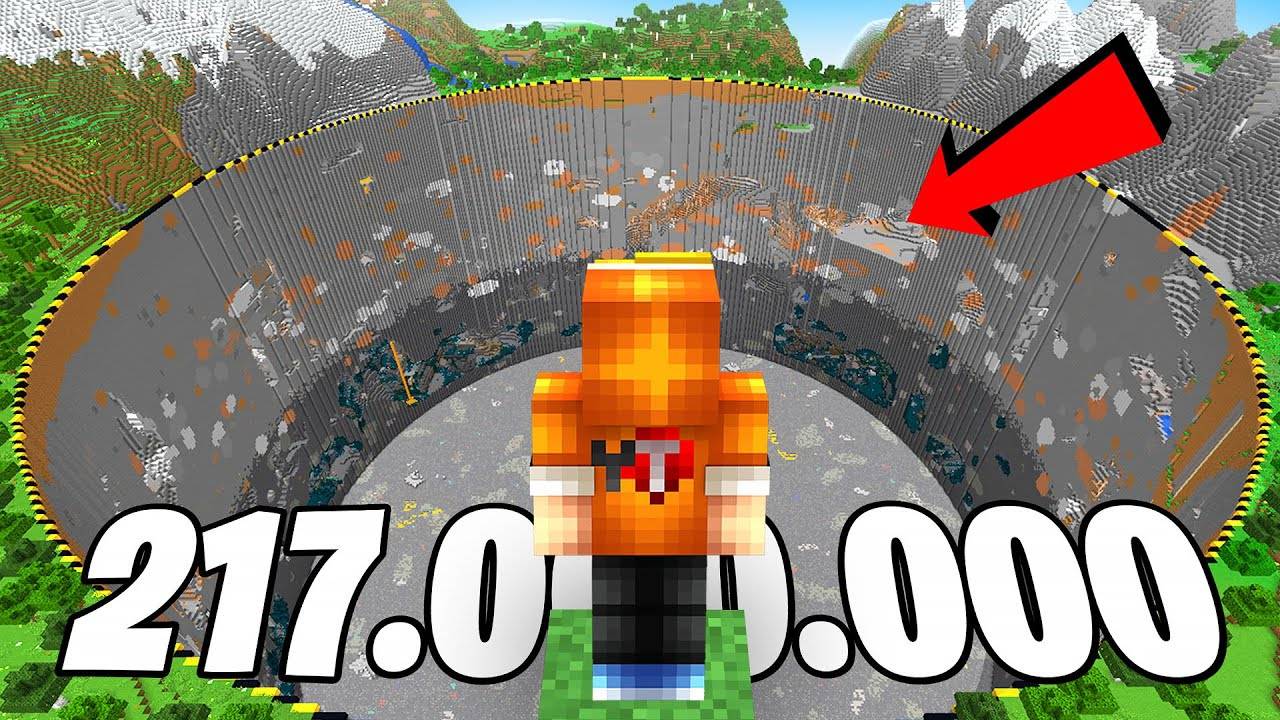 Я Попытался ВЫКОПАТЬ ВЕСЬ МАЙНКРАФТ МИР за 47 ЧАСОВ в Майнкрафт... смотреть онлайн