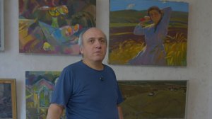 В мастерской художника Аветиса Мкртчана #Аветис_Мкртчан #Мастерская_художника #Живопись #Армения