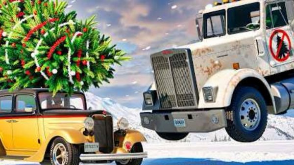 Украли новогоднюю елку в BeamNG drive