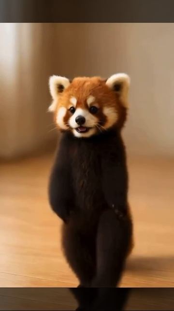 Красная панда танцует — позитив от AI 🐼💫