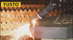 Лазерный станок KAMACH 60 кВт: Резка металла толщиной до 120 мм и снятие фаски  #лазернаярезка