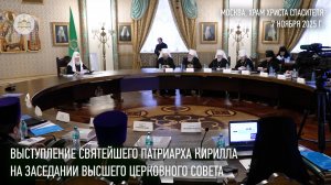 Выступление Святейшего Патриарха Кирилла на заседании Высшего Церковного Совета