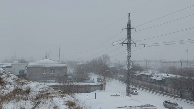 Улан-Удэ город засыпало снегом