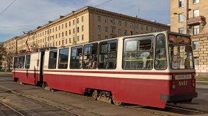 Трамваи Витязь-М на 56 маршруте Петербурга