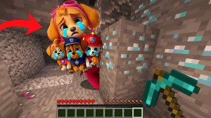 😳 ПОЧЕМУ СКАЙ С ДЕТЬМИ ПРЯЧЕТСЯ В ШАХТЕ В МАЙНКРАФТ