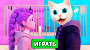 😱 ПОБЕГ ОТ ОХОТНИЦЫ НА ДЕМОНОВ РУМИ В ТЮРЬМЕ ROBLOX! КОТЁНОК КРОНОС