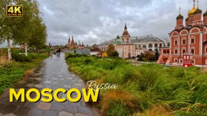 🍁 МОСКВА СЕГОДНЯ 🍁 РОССИЯ, осенняя прогулка в парке Зарядье 4K HDR 🇷🇺