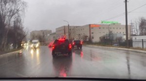 Город Кола Мурманская область из окна автомобиля