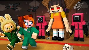 😳 Я И ЛАБУБУ СЫГРАЛИ В ИГРУ КАЛЬМАРА В МАЙНКРАФТ