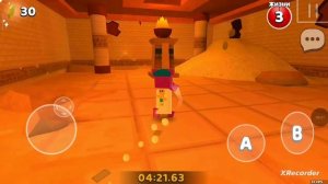 я прохожу пустынный хpaм в игре супер Медведь Приключения