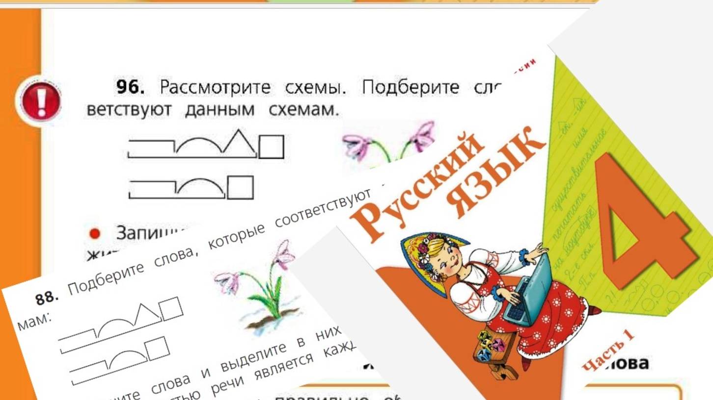 Русский язык 4 класс 1 часть упр  96 (88) с 58 (56)