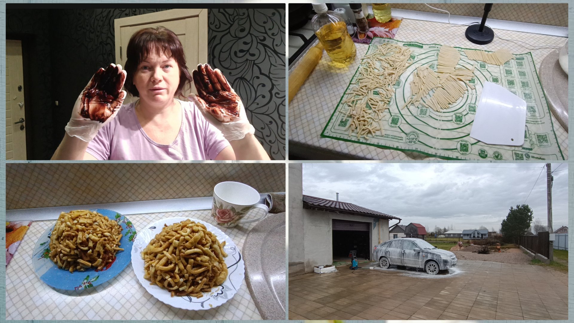 Освежаюсь,моюсь и жарю "Чак Чак" из детства ❤ смотреть онлайн