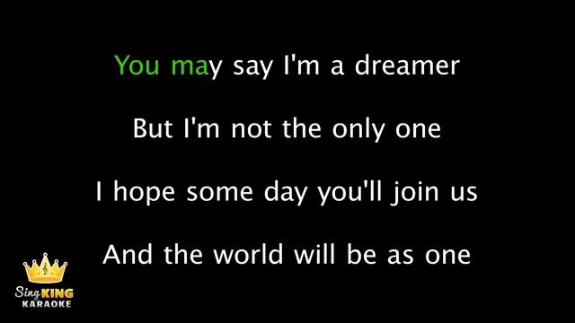 John Lennon - Imagine (караоке в Глуши)