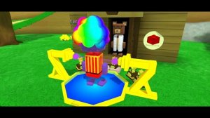 как попасть  за стенку гигантского  дома  в игре super bear adventure