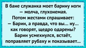 Как барин служанку в бане удивил!