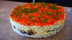 Салат с грибами и морковью по-корейски