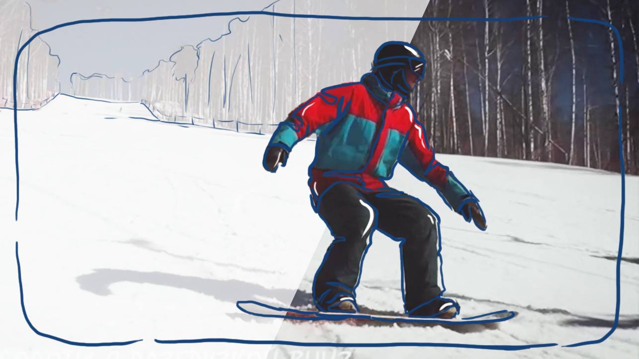 Все повороты с проскальзыванием на сноуборде смотреть онлайн