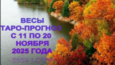 ВЕСЫ ТАРО-ПРОГНОЗ С 11 ПО 20 НОЯБРЯ 2025 ГОДА смотреть онлайн