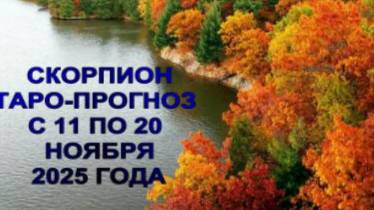 СКОРПИОН ТАРО-ПРОГНОЗ С 11 ПО 20 НОЯБРЯ 2025 ГОДА смотреть онлайн