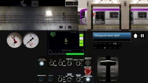 ПОЕЗДКА на Балтийце Фрунзенско Приморский линии в Симулятор ленинградского метро 2д