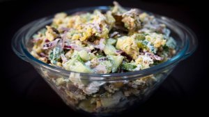 Трендовый салат с запеченным картофелем