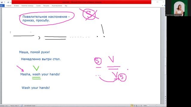 Повелительное наклонение.