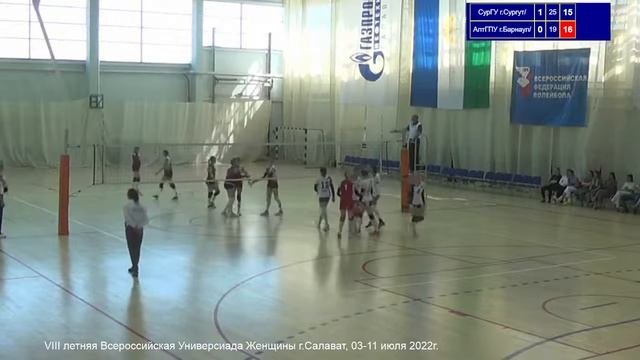 АлтГПУ г.Барнаул - СурГУ г.Сургут, VIII летняя Всероссийская Универсиада Женщины г.Салават.