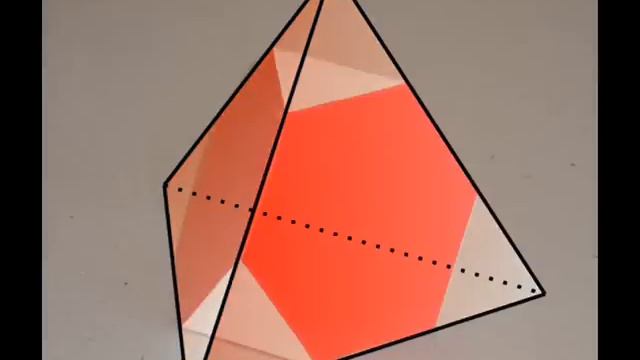 Conversion Of Truncated Tetrahedron, Превращение тетраэдра в усечённый тетраэдр