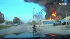 Задевая крыши: новое видео момента крушения грузового самолета в Кентукки