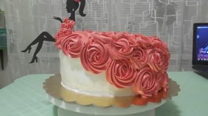 Торт с Силуэтом девушки / Готовьте с любовью