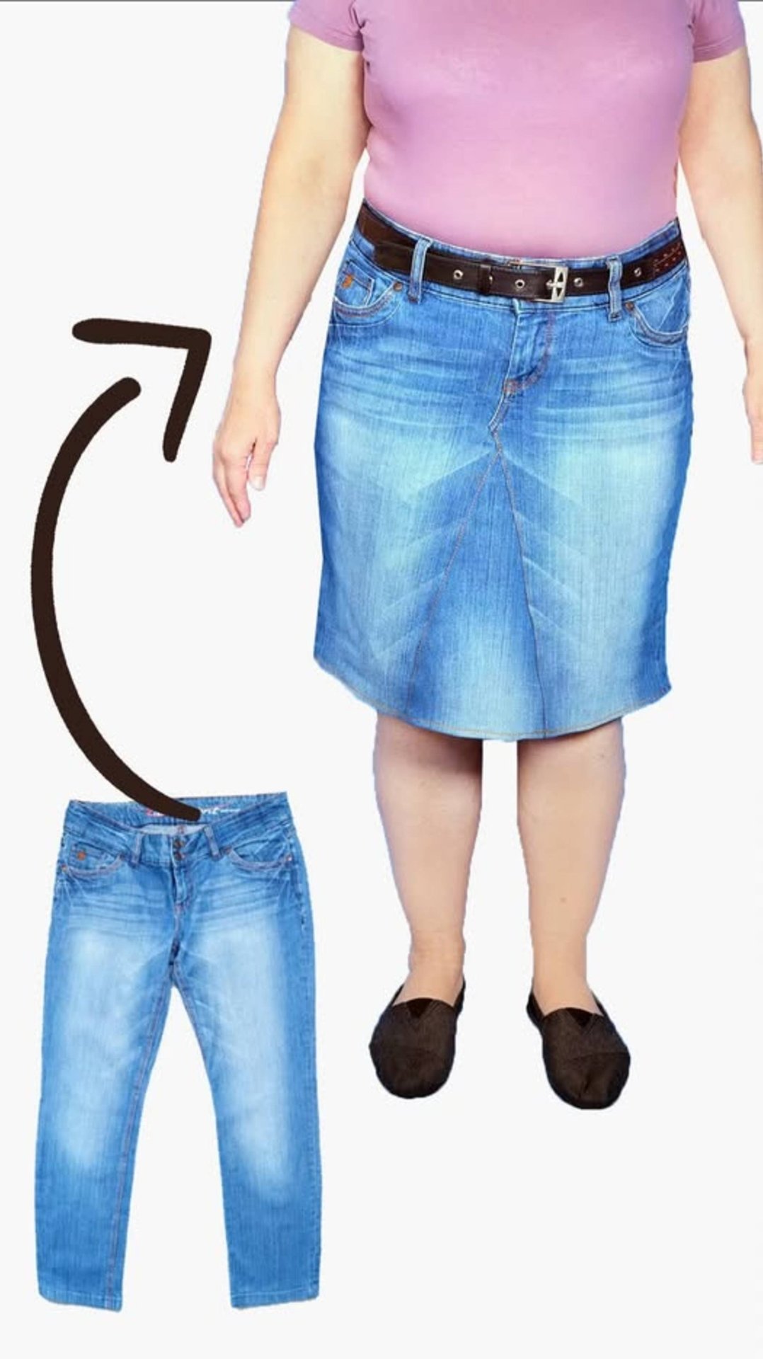 Юбка своими руками из старых джинсов MiARTi Лаборатория Рукоделия 🧵✂️