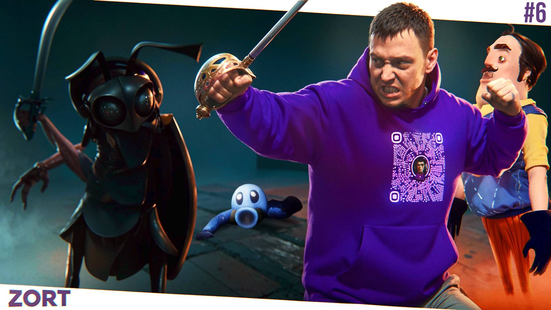 ШОУ ХРИПЛЫХ!ЛЕХУ СОЖРАЛА АКУЛА,БОКС С ВАСИЛИЧЕМ В ЗОРТ ЭПИЗОД 3!ИГРА ZORT EPISODE 3 КООП ПРОХОЖДЕНИЕ смотреть онлайн