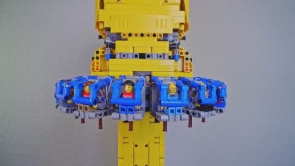 Строим подвесную башню Lego Technic | Building a Lego Technic Drop Tower