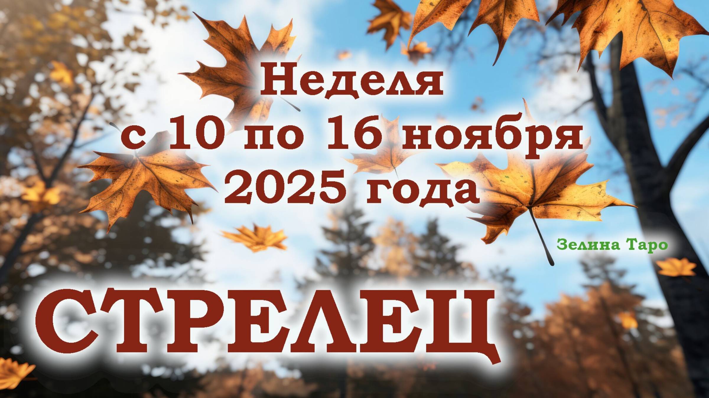 СТРЕЛЕЦ | ТАРО прогноз на неделю с 10 по 16 ноября 2025 года смотреть онлайн