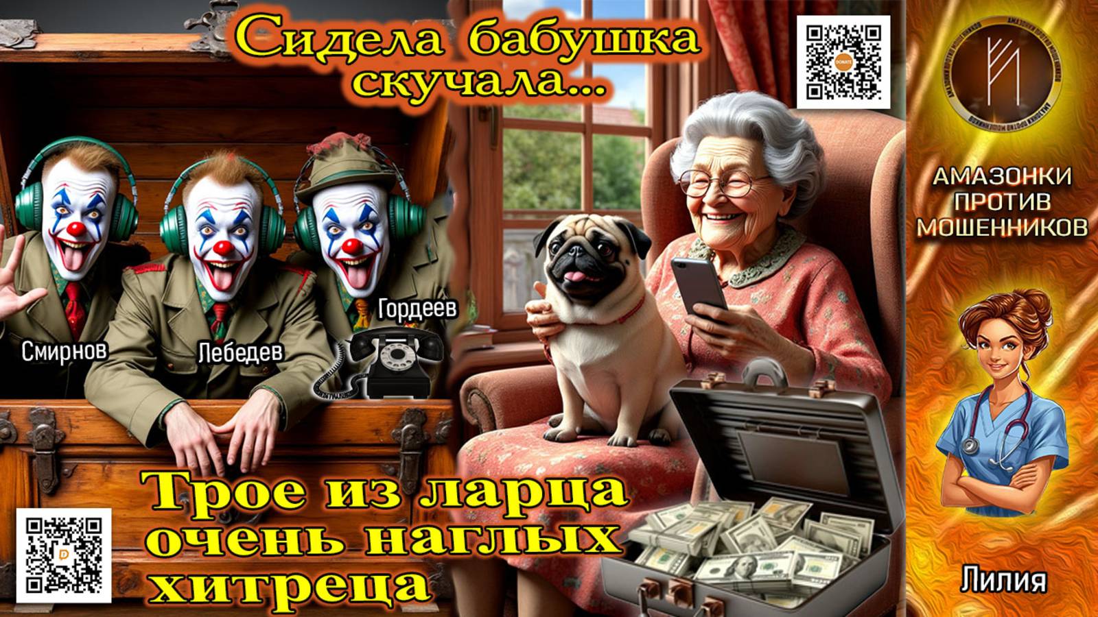 ЛИЛИЯ. Трое из ларца очень наглых хитреца. Телефонное мошенничество смотреть онлайн