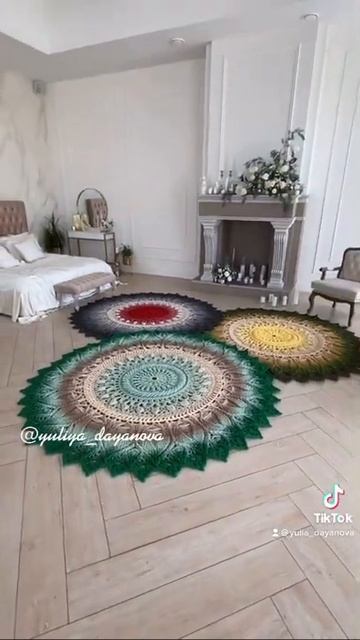 Ковёр ручной работы Вязаный ковёр Ковёр из шнура смотреть онлайн