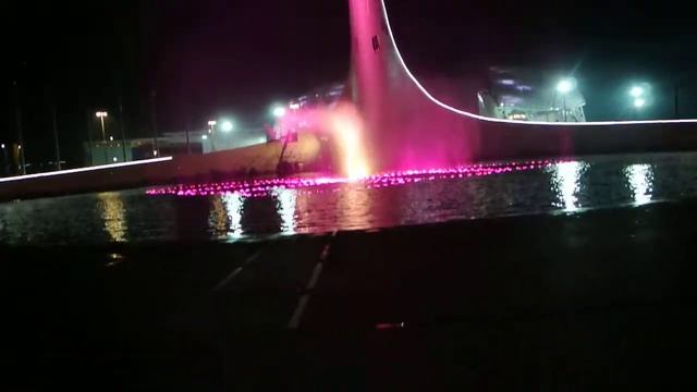 Winter Games Sochi 2014 - Цветомузыкальный фонтан в Олимпийском парке ч.2