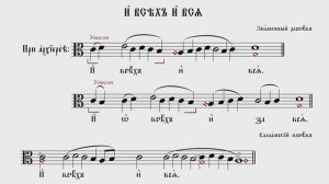 И ВСЕХ, И ВСЯ... | ЗНАМЕННЫЙ РАСПЕВ, ВАЛААМСКИЙ НАПЕВ | ВАЛААМСКИЙ ОБИХОД #ноты #клирос #валаам