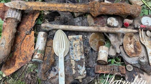 Коп по войне. Блиндажи под Погостьем порадовали находками. смотреть онлайн