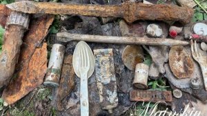 Коп по войне. Блиндажи под Погостьем порадовали находками.