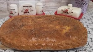 Пирог из творожного теста с капустой. Быстрый и простой рецепт пирога. ВКУСНЫЙ пирог с капустой