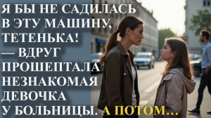 Я бы не садилась в эту машину, тётенька! — вдруг прошептала незнакомая девочка у больницы. А потом