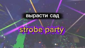 вырасти сад музыка strobe party ивент