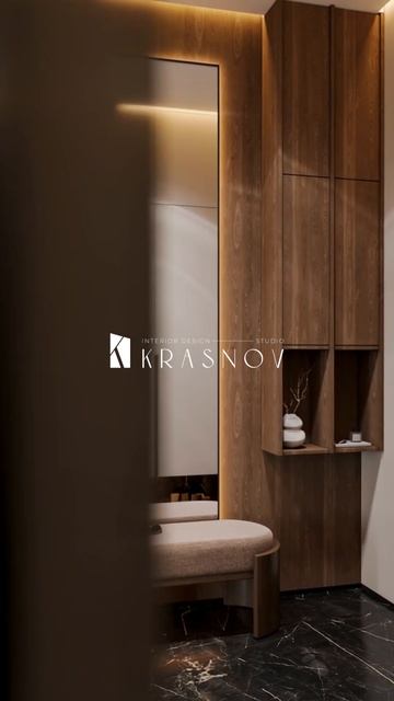 Тёплая геометрия пространства | Архитектурный дизайн KRASNOV смотреть онлайн