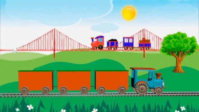 Поезда для детей. Виды поездов и вагонов для малышей смотреть онлайн