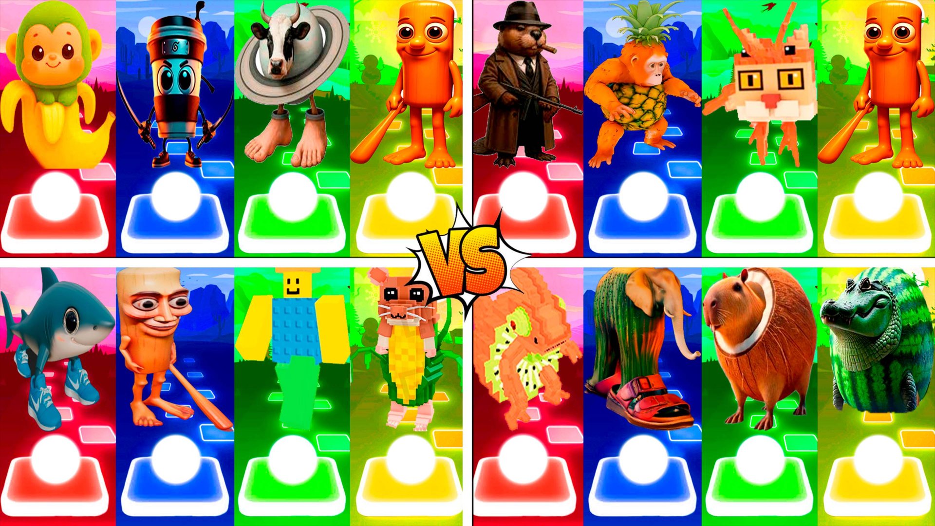 МЕГАМИКС ШИМПАНЗИНИ БАНАНИНИ 🆚 КАПУЧИНО АССАСИНО 🆚 ДРУГИЕ БРЕЙНРОТ МЕМЫ | Tiles Hop №273-276 смотреть онлайн